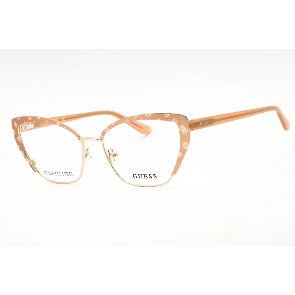 NWT Guess GU50122 Beige Cat Eye 54mm Eyeglasses
